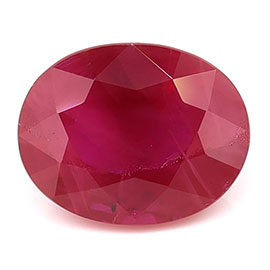 1.88 ct Oval Natural Ruby : Rich Red