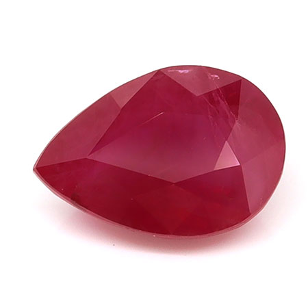 1.34 ct Pear Shape Natural Ruby : Red