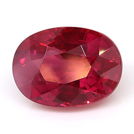 1.29 ct Oval Natural Ruby : Fiery Red