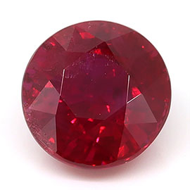 1.53 ct Round Natural Ruby : Pigeon Blood Red