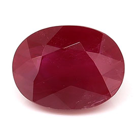 1.35 ct Oval Natural Ruby : Rich Red