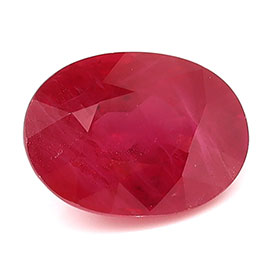 1.48 ct Oval Natural Ruby : Fiery Red