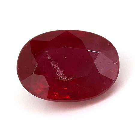 1.19 ct Oval Natural Ruby : Rich Pigeon Blood Red