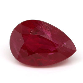 2.07 ct Pear Shape Natural Ruby : Pigeon Blood Red