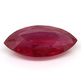 2.11 ct Marquise Natural Ruby : Pinkish Red