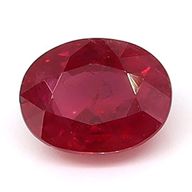 0.52 ct Oval Natural Ruby : Fiery Red