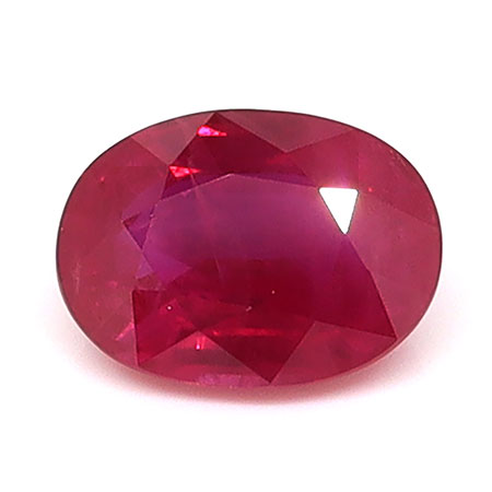 1.06 ct Oval Natural Ruby : Pinkish Red