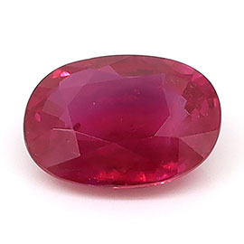 1.05 ct Oval Natural Ruby : Pinkish Red