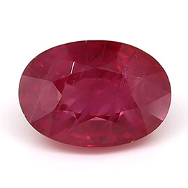 1.11 ct Oval Natural Ruby : Pinkish Red