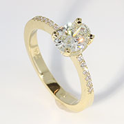 18K Yellow Gold 1.00cttw Diamond Ring