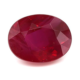 0.99 ct Oval Natural Ruby : Rich Red