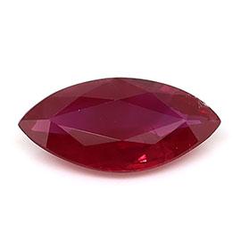 0.48 ct Marquise Natural Ruby : Fiery Red