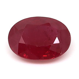 0.67 ct Oval Natural Ruby : Red