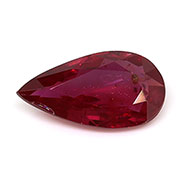 0.51 ct Red Pear Shape Natural Ruby