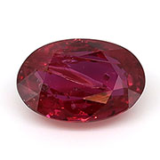 0.55 ct Fiery Red Oval Natural Ruby