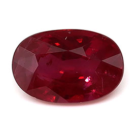 0.70 ct Oval Natural Ruby : Pigeon Blood Red