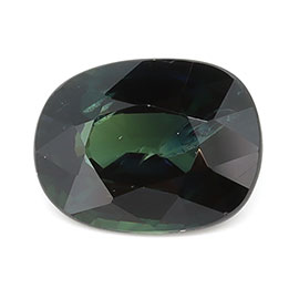 1.90 ct Oval Natural Green Sapphire : Bluish Green - Teal