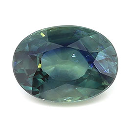 1.30 ct Oval Natural Blue Sapphire : Greenish Blue - Teal