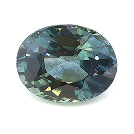 1.17 ct Oval Natural Blue Sapphire : Greenish Blue - Teal