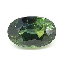 1.45 ct Oval Natural Green Sapphire : Bluish Green - Teal