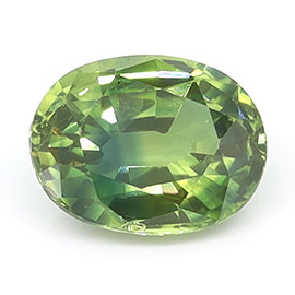 1.03 ct Oval Natural Green Sapphire : Bluish Green