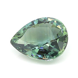 1.12 ct Pear Shape Natural Green Sapphire : Bluish Green - Teal