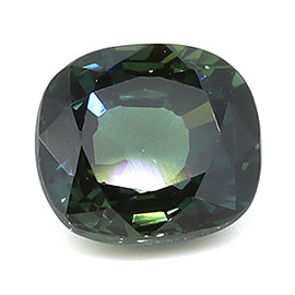 1.18 ct Cushion Cut Natural Green Sapphire : Bluish Green - Teal