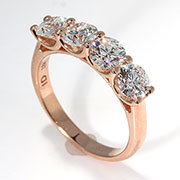 18K Rose Gold 2.00ct Diamond Ring