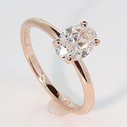 14K Rose Gold 1.00ct Diamond Ring