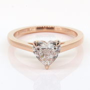 18K Rose Gold 1.00ct Diamond Ring