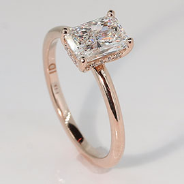 14K Rose Gold Multi Stone Ring : 1.07 cttw Diamonds