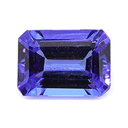 1.07 ct Violet Blue Emerald Cut Natural Tanzanite