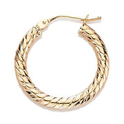 14K Yellow Gold Hoop Earrings