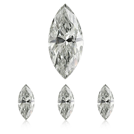 0.12 ct Marquise Natural Diamond : E / VS2