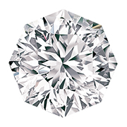 0.78 ct H / SI2 Octagonal Natural Diamond