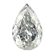1.53 ct Pear Shape Natural Diamond : K / VVS1